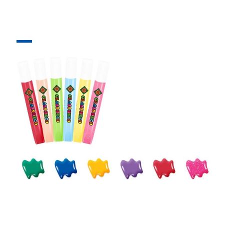 Poza cu Set creativ, 6culori x 10.5ml, 6 sabloane mici, diverse culori, Amos, Sun Deco II, SD10B6-D1