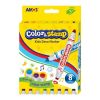 Poza cu Carioci colorate Amos CS8P, 2 capete, 8 culori, cu stampile, blister carton