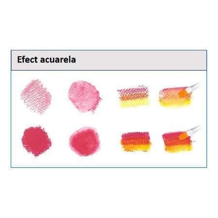 Poza cu Creioane cerate Amos CRX5PC12, 12 culori, cutie PVC