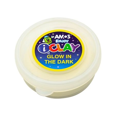 Poza cu Plastilina Amos iClay PVCIC18G, 18g, culori fosforescente