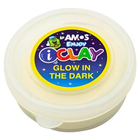 Poza cu Plastilina Amos iClay PVCIC18G, 18g, culori fosforescente
