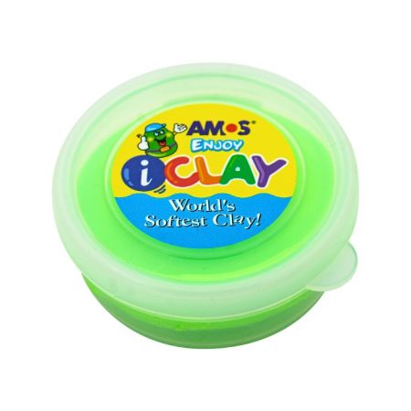 Poza cu Plastilina Amos iClay PVCIC18G, 18g, culori fosforescente
