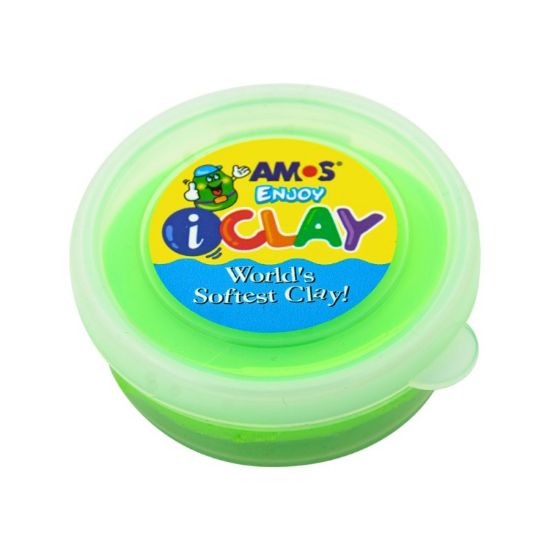 Poza cu Plastilina Amos iClay PVCIC18G, 18g, culori fosforescente