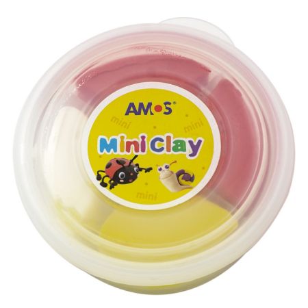 Poza cu Plastilina Amos iClay AM-27, 30g, diverse modele, cutie 4 culori