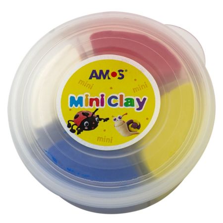 Poza cu Plastilina Amos iClay AM-27, 30g, diverse modele, cutie 4 culori