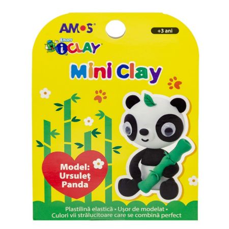 Poza cu Plastilina Amos iClay AM-27, 30g, diverse modele, cutie 4 culori