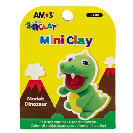 Poza cu Plastilina Amos iClay AM-27, 30g, diverse modele, cutie 4 culori