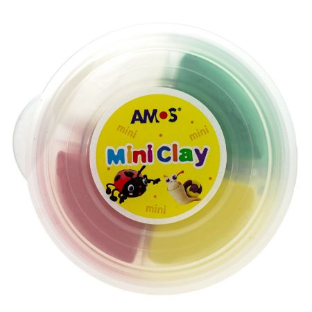 Poza cu Plastilina Amos iClay AM-27, 30g, diverse modele, cutie 4 culori