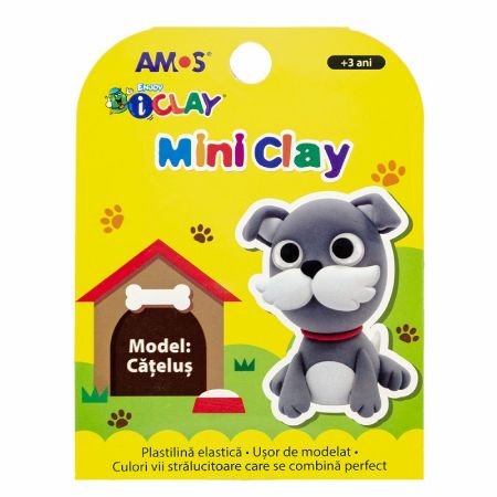Poza cu Plastilina Amos iClay AM-27, 30g, diverse modele, cutie 4 culori