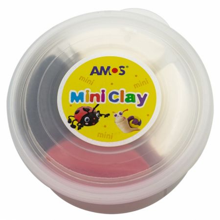 Poza cu Plastilina Amos iClay AM-27, 30g, diverse modele, cutie 4 culori