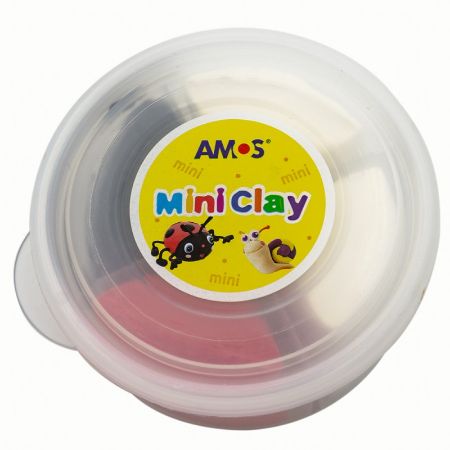 Poza cu Plastilina Amos iClay AM-27, 30g, diverse modele, cutie 4 culori