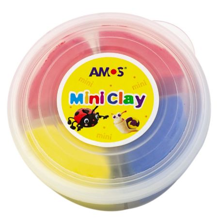 Poza cu Plastilina Amos iClay AM-27, 30g, diverse modele, cutie 4 culori