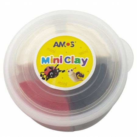 Poza cu Plastilina Amos iClay AM-27, 30g, diverse modele, cutie 4 culori