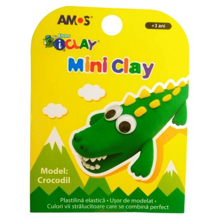 Poza cu Plastilina Amos iClay AM-27, 30g, diverse modele, cutie 4 culori