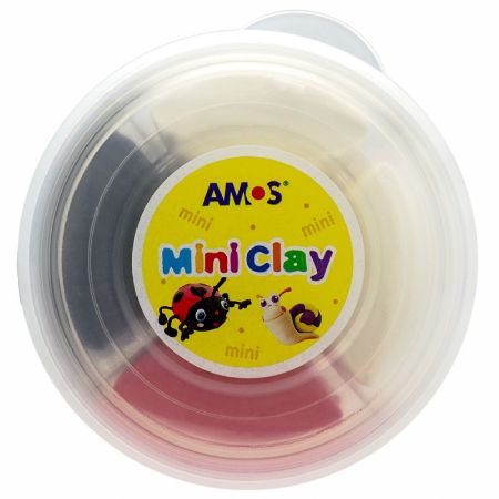 Poza cu Plastilina Amos iClay AM-27, 30g, diverse modele, cutie 4 culori
