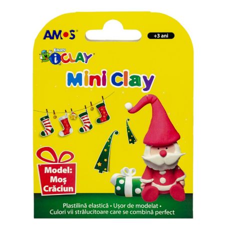 Poza cu Plastilina Amos iClay AM-27, 30g, diverse modele, cutie 4 culori