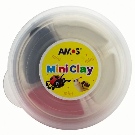 Poza cu Plastilina Amos iClay AM-27, 30g, diverse modele, cutie 4 culori