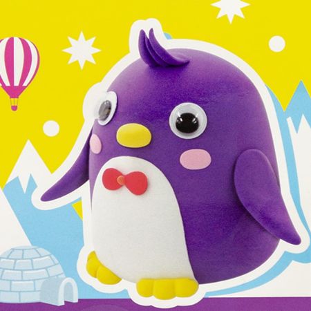 Poza cu Plastilina Amos iClay AM-27, 30g, diverse modele, cutie 4 culori