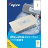 Poza cu Etichete autocolante Agipa 101125/119004, 1/A4, 210x297mm, permanente, colturi rotunjite, alb, top 100 coli (100 etichete)