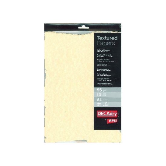 Poza cu Hartie texturata A4 DECAdry Champag SCL2058D, 95g/mp, pretaiata, set 10 coli
