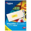 Poza cu Etichete autocolante Agipa 119030, 27/A4, 70x31mm, permanente, colturi drepte, alb, top 100 coli (2700 etichete)