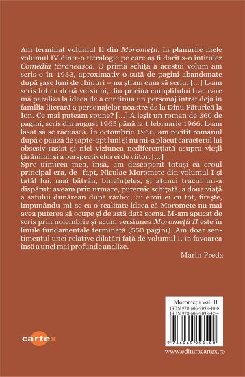 Poza cu Morometii (2 vol.)-Marin Preda