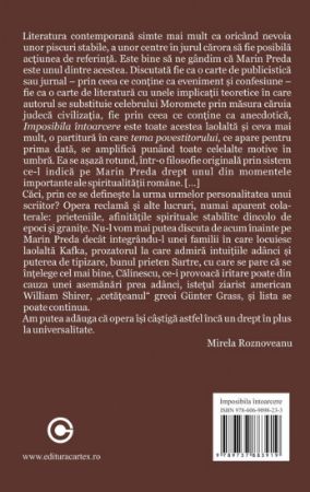Poza cu Imposibila intoarcere-Marin Preda