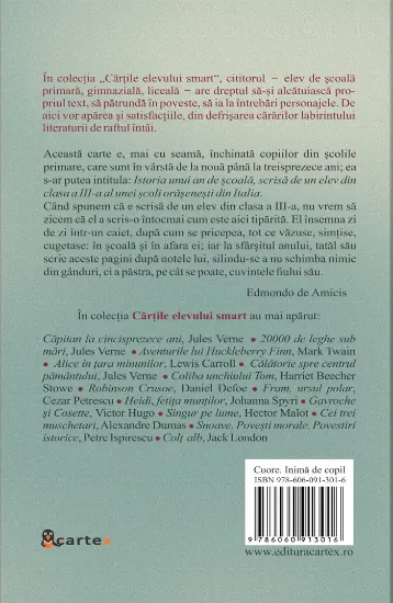 Poza cu Cuore,inima de copil-Edmondo de Amicis