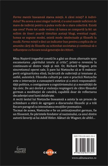 Poza cu Nasterea tragediei -Friedrich Nietzsche