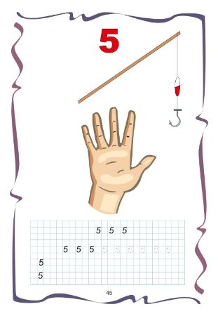 Poza cu Invatam sa scriem cifre