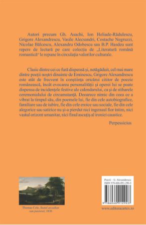 Poza cu Poezii. Suvenire si impresii. Meditatii si elegii. Epistole si satire. Fabule – Grigore Alexandrescu