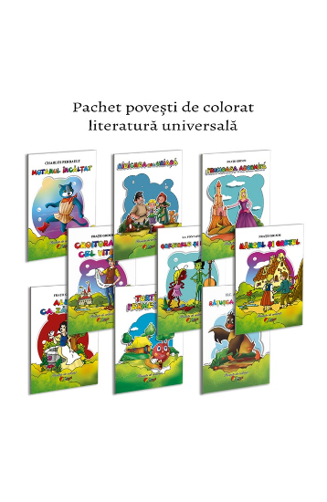 Poza cu Pachet carti de colorat format A5 literatura universala