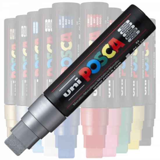 Poza cu Marker UNI Posca PC-17K, varf tesit, 15.0mm