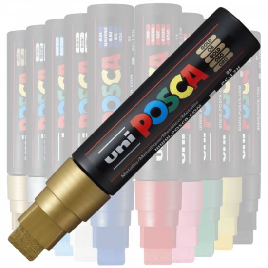 Poza cu Marker UNI Posca PC-17K, varf tesit, 15.0mm