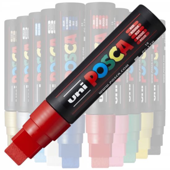 Poza cu Marker UNI Posca PC-17K, varf tesit, 15.0mm