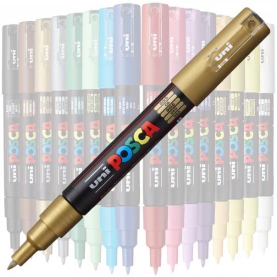 Poza cu Marker UNI Posca PC-1M, varf rotund, 0.7mm