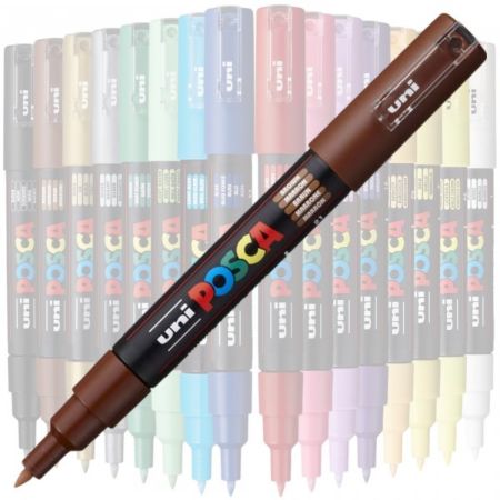 Poza cu Marker UNI Posca PC-1M, varf rotund, 0.7mm