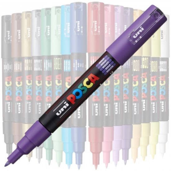 Poza cu Marker UNI Posca PC-1M, varf rotund, 0.7mm