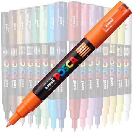 Poza cu Marker UNI Posca PC-1M, varf rotund, 0.7mm