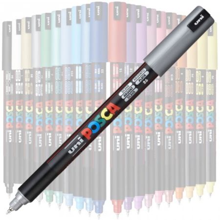 Poza cu Marker UNI Posca PC-1MR, varf fin metalic, 0.7mm