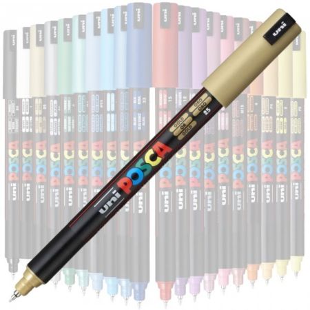 Poza cu Marker UNI Posca PC-1MR, varf fin metalic, 0.7mm