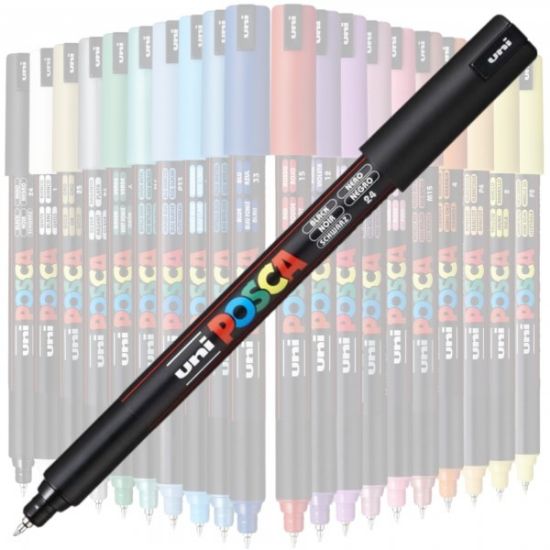 Poza cu Marker UNI Posca PC-1MR, varf fin metalic, 0.7mm
