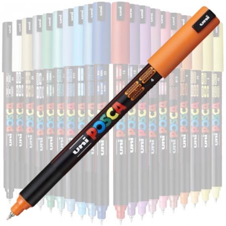 Poza cu Marker UNI Posca PC-1MR, varf fin metalic, 0.7mm