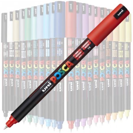 Poza cu Marker UNI Posca PC-1MR, varf fin metalic, 0.7mm