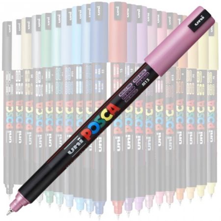 Poza cu Marker UNI Posca PC-1MR, varf fin metalic, 0.7mm