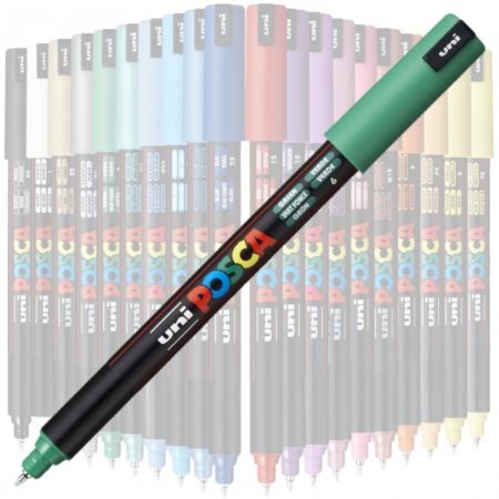 Poza cu Marker UNI Posca PC-1MR, varf fin metalic, 0.7mm