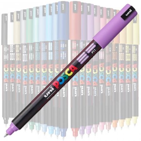 Poza cu Marker UNI Posca PC-1MR, varf fin metalic, 0.7mm