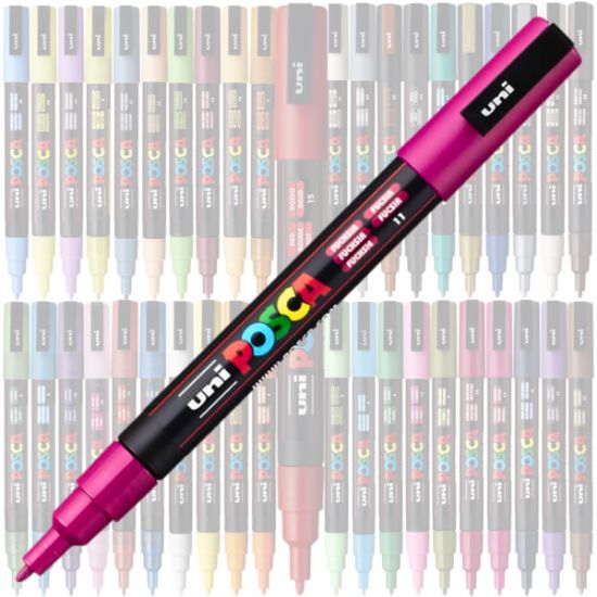 Poza cu Marker UNI Posca PC-3M, varf rotund, 0.9-1.3mm