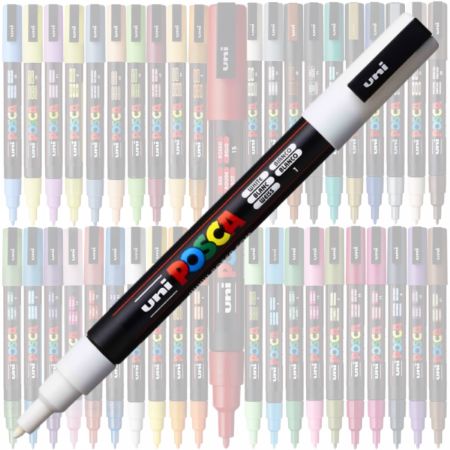 Poza cu Marker UNI Posca PC-3M, varf rotund, 0.9-1.3mm