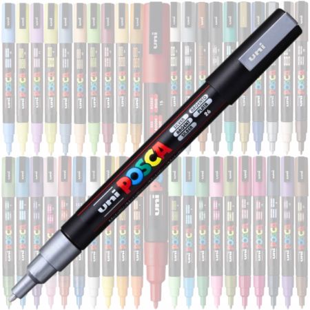 Poza cu Marker UNI Posca PC-3M, varf rotund, 0.9-1.3mm